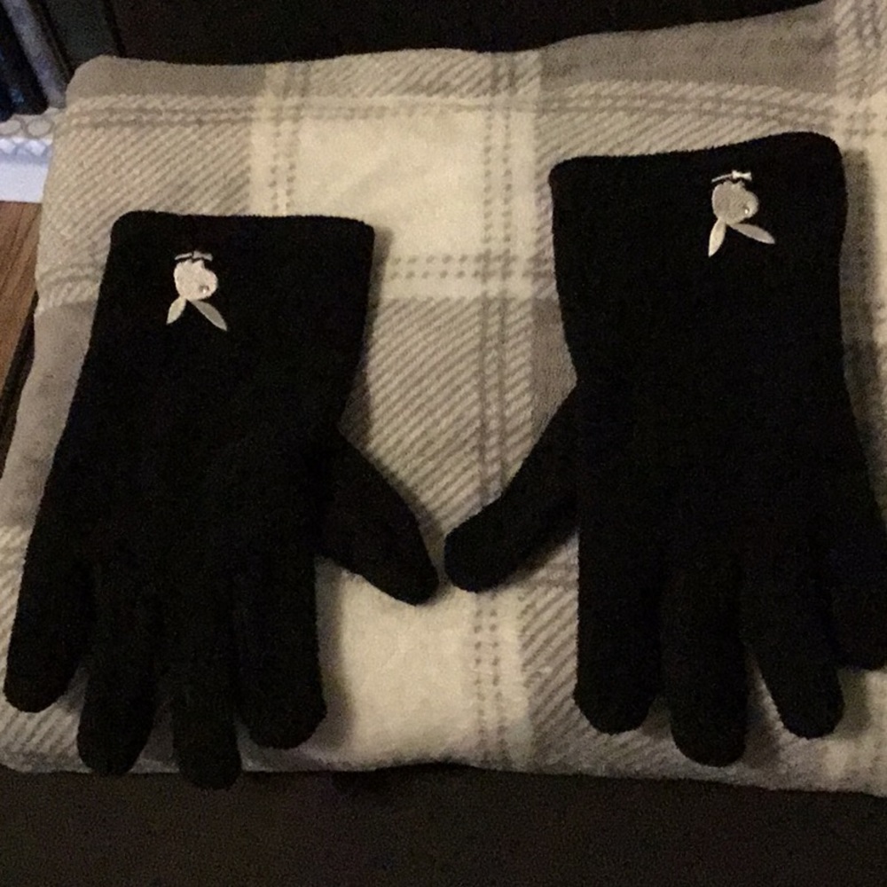 Playboy Bunny Black Gloves